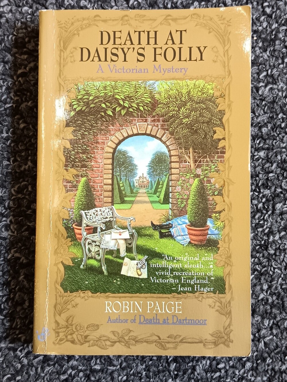 Historical Cozy Fall Victorian Mystery Paperback Novel 1997 Book By Robin Paige